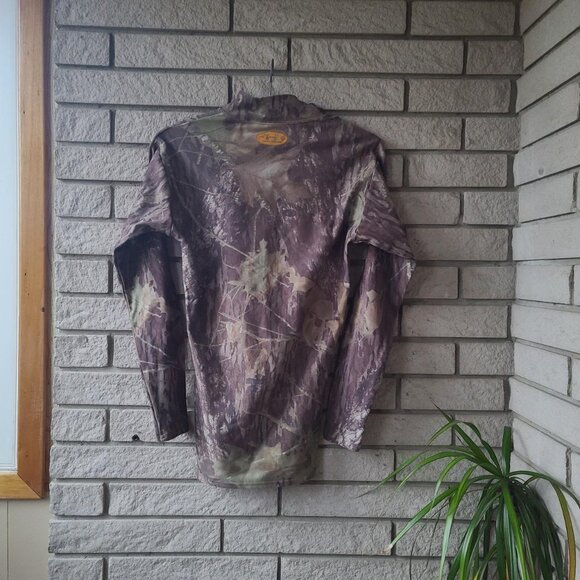 'Under Armour' realtree camouflage turtleneck long-sleeve thermal shirt men's M - Picture 2 of 3
